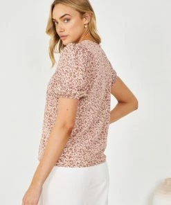 HQ Fashion Lucena Top - Pink Floral CLOTHING