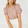 HQ Fashion Lucena Top - Pink Floral CLOTHING