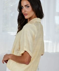 White Closet Maternity Dresses Lucias Shirt - Yellow 10 White Closet Maternity Dresses Lucias Shirt - Yellow