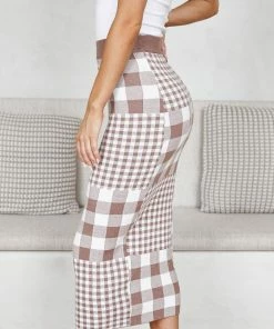 Style Box Lucrezia Skirt - Mocha Gingham CLOTHING