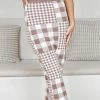 Style Box Lucrezia Skirt - Mocha Gingham CLOTHING 1 Style Box Lucrezia Skirt - Mocha Gingham CLOTHING