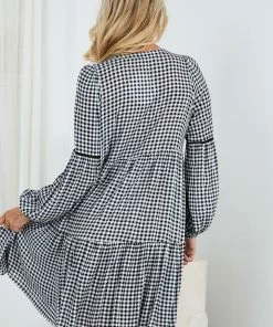 WeLove Fashion Ludmilla Dress - Black Print DRESSES