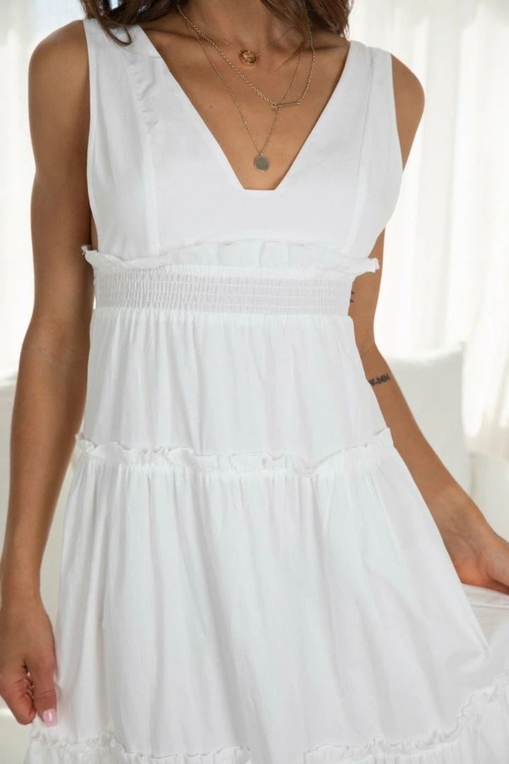 Sassy Hills Fashion Luisella Dress - White DRESSES 6 Sassy Hills Fashion Luisella Dress - White DRESSES