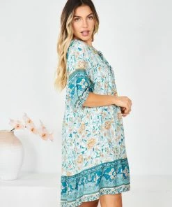 HQ Fashion Luisyana Dress - Green Print 9 HQ Fashion Luisyana Dress - Green Print