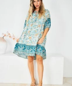 HQ Fashion Luisyana Dress - Green Print 10 HQ Fashion Luisyana Dress - Green Print