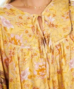 HQ Fashion DRESSES Luisyana Dress - Yellow Print