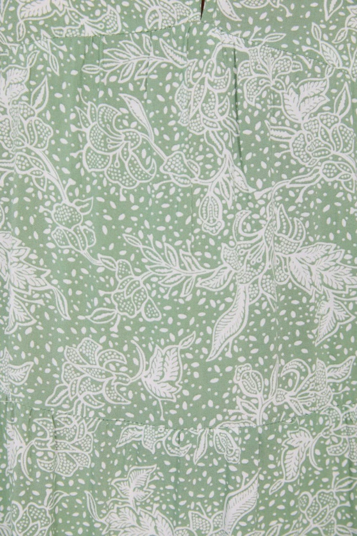 Rock Denim DRESSES Lulua Dress - Green Print 8 Rock Denim DRESSES Lulua Dress - Green Print