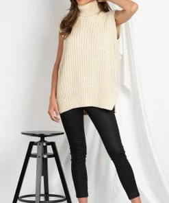YH & Co (Chloe Yip) Emmeline Knit - Beige CLOTHING