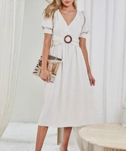 Style Box Lysanne Dress - Beige
