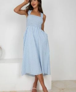 Style Box Mackenzie Dress - Blue Gingham