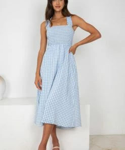 Style Box Mackenzie Dress - Blue Gingham