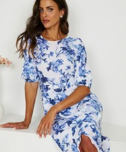 Damor Madrie Dress - Blue Floral