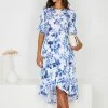 Damor Madrie Dress - Blue Floral