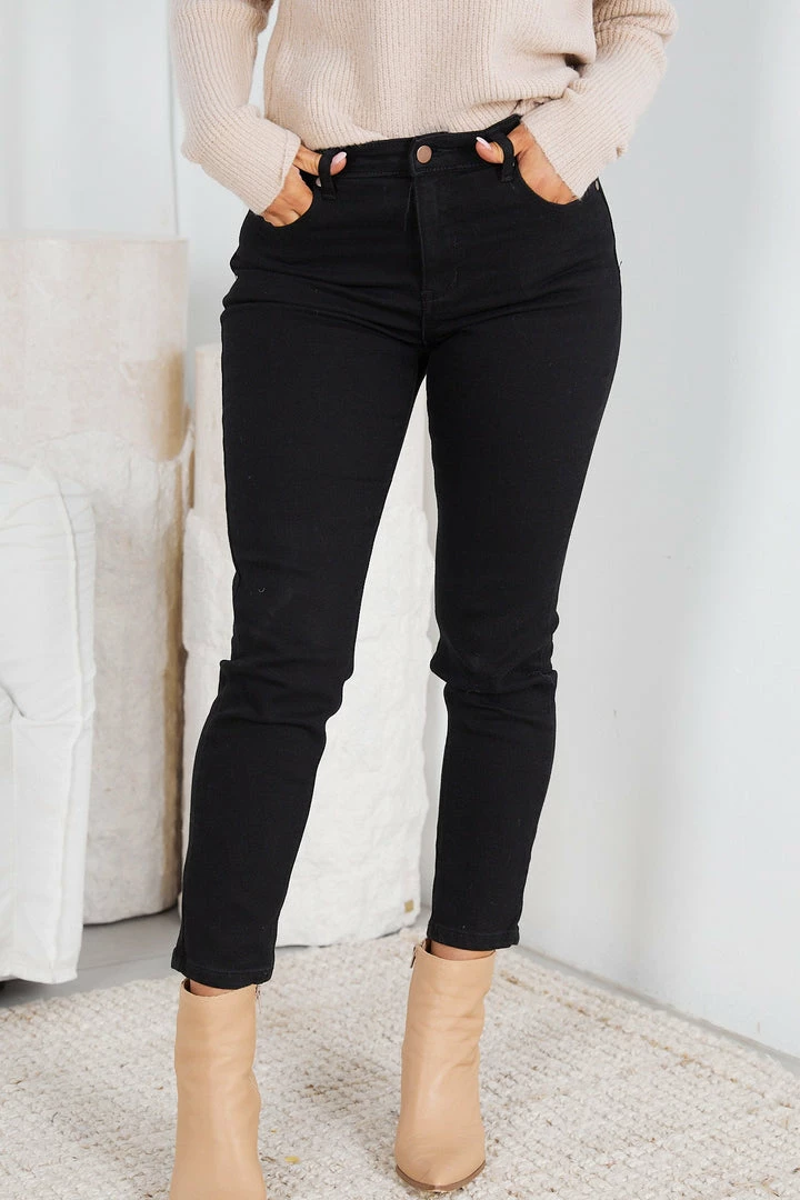 Wakee Jeans Majara Jeans - Black Denim CLOTHING 3 Wakee Jeans Majara Jeans - Black Denim CLOTHING