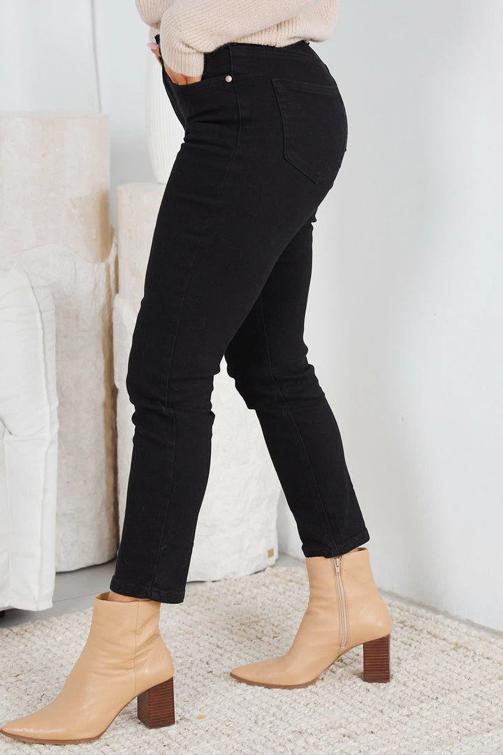 Wakee Jeans Majara Jeans - Black Denim CLOTHING 5 Wakee Jeans Majara Jeans - Black Denim CLOTHING