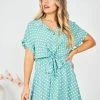 HQ Fashion DRESSES Makarina Dress - Sage Polka