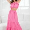Pink Diamond Mala Skirt - Pink Maternity Dresses