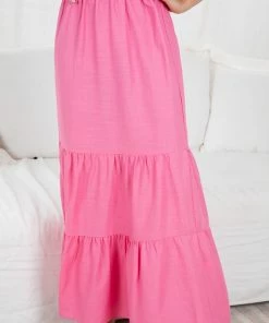 Pink Diamond Mala Skirt - Pink Maternity Dresses