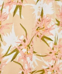 Pink Diamond DRESSES Mana Dress - Beige Floral