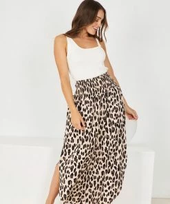 Miracle Fashion Marcelina Skirt - Leopard Print