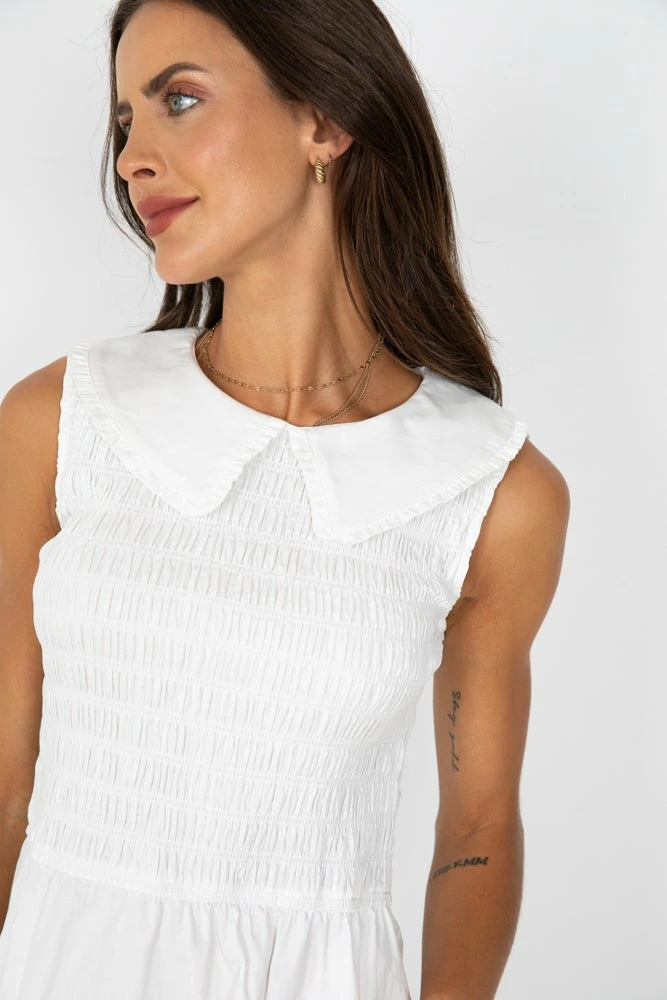 Sunny Girl Margarette Dress - White DRESSES 5 Sunny Girl Margarette Dress - White DRESSES