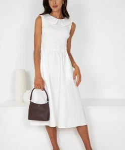 Sunny Girl Margarette Dress - White DRESSES