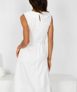 Sunny Girl Margarette Dress - White DRESSES