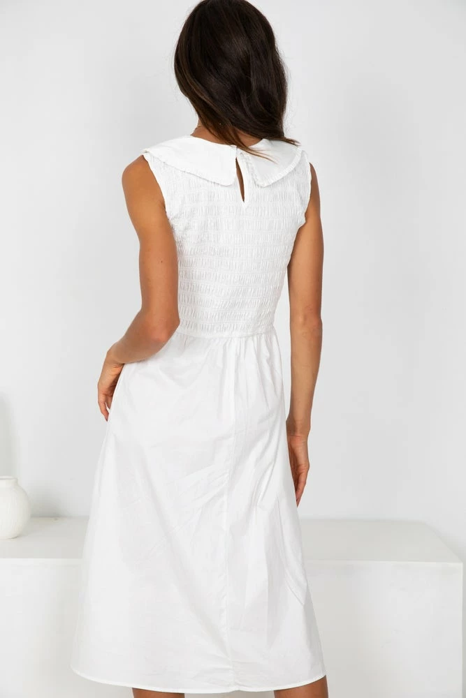 Sunny Girl Margarette Dress - White DRESSES 4 Sunny Girl Margarette Dress - White DRESSES