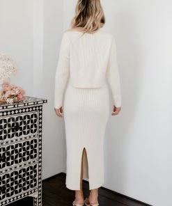 Cesi Fashion Margo Skirt - White Maternity Dresses