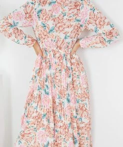 Style Box Margosha Dress - White Floral DRESSES