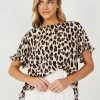 Miracle Fashion Marianella Top - Leopard Print CLOTHING