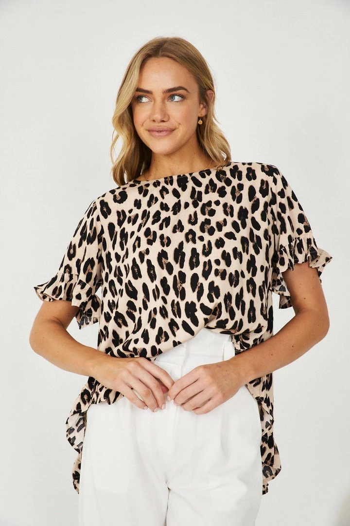 Miracle Fashion Marianella Top - Leopard Print CLOTHING 3 Miracle Fashion Marianella Top - Leopard Print CLOTHING