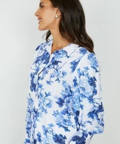 Damor Marmie Top - White Floral CLOTHING 10 Damor Marmie Top - White Floral CLOTHING
