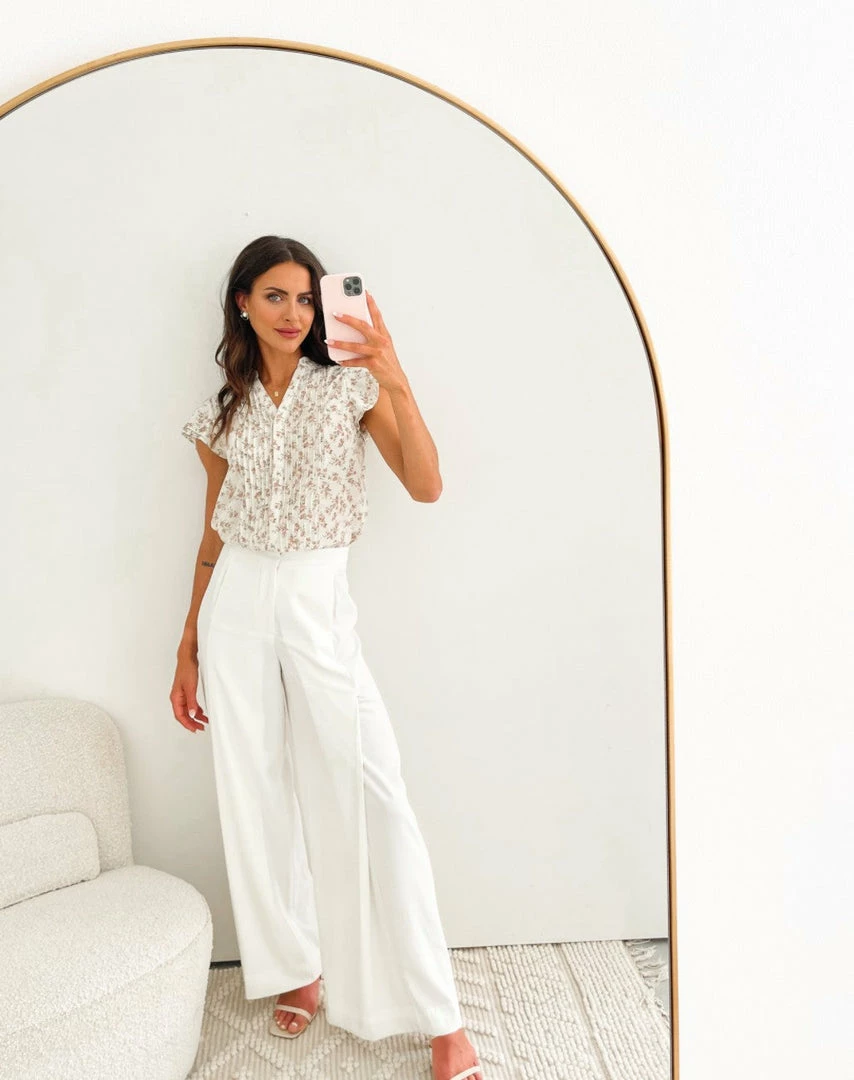 Dream House CLOTHING Marshana Blouse - Cream Print 7 Dream House CLOTHING Marshana Blouse - Cream Print