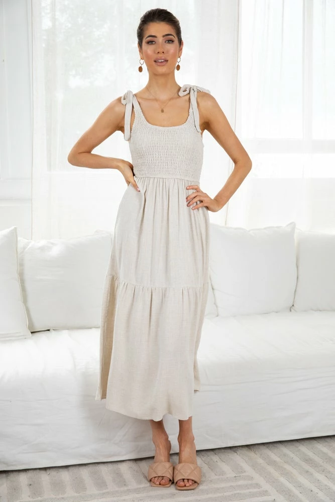 Style Box Martha Dress - Beige 3 Style Box Martha Dress - Beige