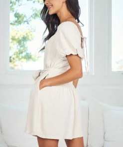 Style Box Marybeth Dress - Beige