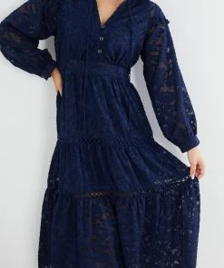 Sassy Hills Fashion Meghan Dress - Navy DRESSES