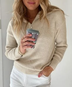 HQ Fashion CLOTHING Merete Knit - Beige