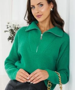 HQ Fashion Merete Knit - Green Maternity Dresses