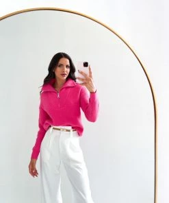 HQ Fashion Merete Knit - Hot Pink Maternity Dresses