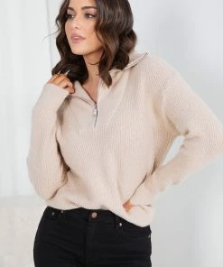 HQ Fashion Merete Knit - Mocha CLOTHING