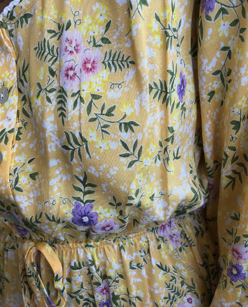 Desire DRESSES Micaela Dress - Yellow Print 7 Desire DRESSES Micaela Dress - Yellow Print