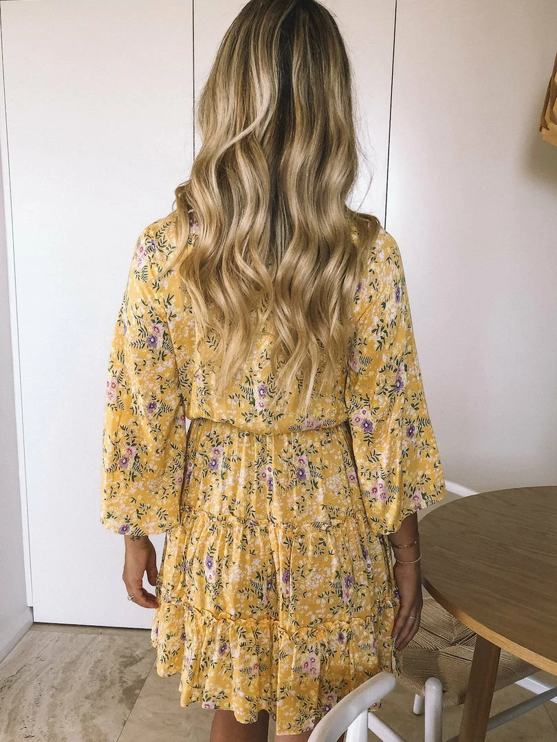 Desire DRESSES Micaela Dress - Yellow Print 4 Desire DRESSES Micaela Dress - Yellow Print