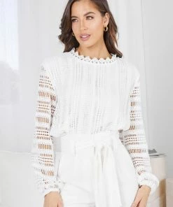 Miracle Fashion Mikaine Blouse - White