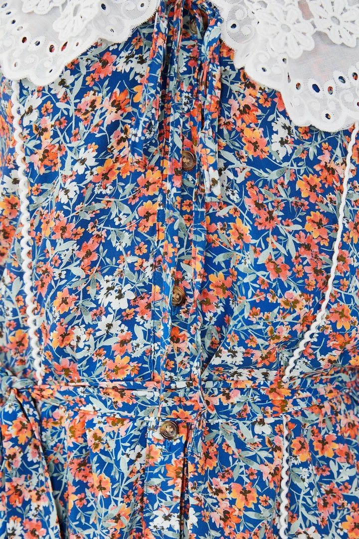 Style Box Milas Dress - Blue Floral 9 Style Box Milas Dress - Blue Floral