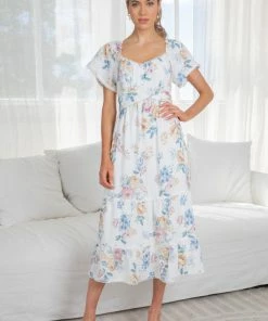 Desire Mirabel Dress - White Floral