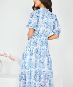 YH & Co (Chloe Yip) DRESSES Miraflor Dress - Blue Floral