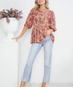 Style Box Mollie Top - Floral Print CLOTHING 13 Style Box Mollie Top - Floral Print CLOTHING