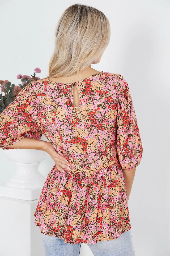 Style Box Mollie Top - Floral Print CLOTHING 4 Style Box Mollie Top - Floral Print CLOTHING