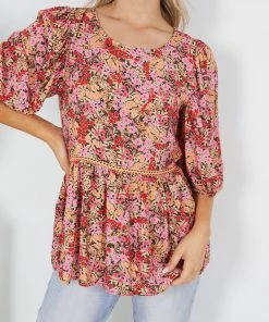 Style Box Mollie Top - Floral Print CLOTHING 12 Style Box Mollie Top - Floral Print CLOTHING